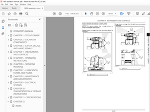Link Belt 145X4 HYDRAULIC EXCAVATOR OPERATOR&#x27;S MANUAL - PDF DOWNLOAD