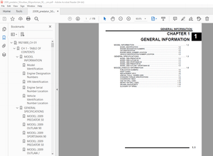 Polaris 2009 Predator 50 Outlaw/Sportsman 90 Service Manual - PDF DOWNLOAD