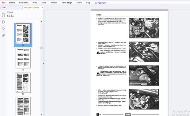 1997 Aprilia Leonardo 125 Service &amp; Repair Manual - PDF DOWNLOAD