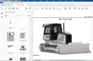 John Deere 550J Crawler Dozer Parts Catalog Manual PDF DOWNLOAD