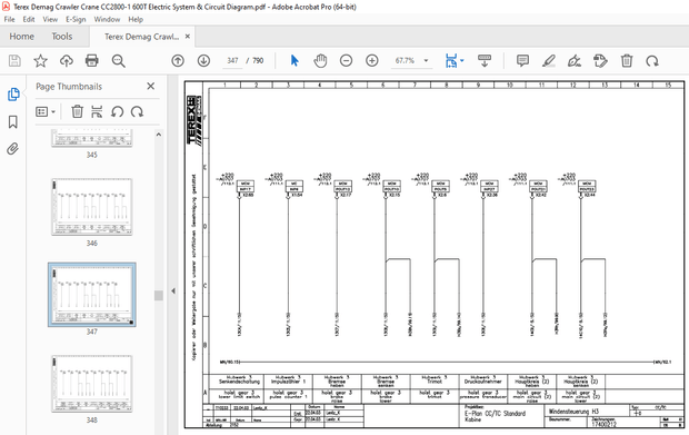 Terex Crawler Crane CC2800-1 600T Technical Training Manual – PDF DOWNLOAD