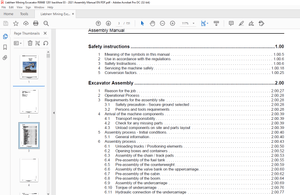 Liebherr R 996B Backhoe Attachment Hydraulic Excavator Assembly Manual – PDF DOWNLOAD