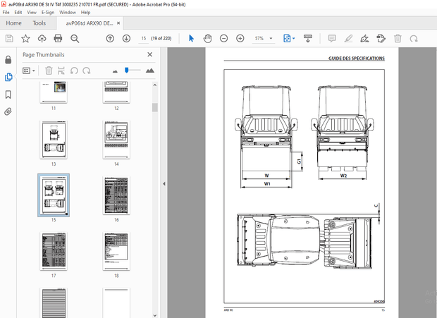 AMMANN ARX 90 DOUBLE BILLES CHÂSSIS FIXE MANUEL UTILISATEUR (3008235) - PDF