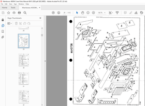 Manitowoc Traditional Crane 4000W Parts Manual SN 40415 – PDF DOWNLOAD