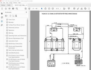 BT Prime-Mover PE/PL/HT Series Truck PE-45 PE-45R PE-45C PE-60 PE-60R PL-45 HT-45 HT-60 Parts Manual