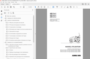 AMMANN ARX 36-2 ARX 40-2 ARX 45-2 MANUEL UTILISATEUR - PDF