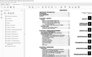 Kobelco SK100 SK100L Hydraulic Excavator Operator’s Manual – PDF DOWNLOAD