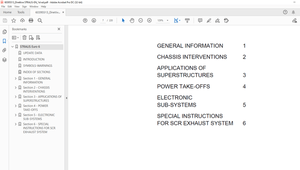 Iveco Truck STRALIS EURO 6 BODYBUILDERS INSTRUCTIONS Manual - PDF DOWNLOAD