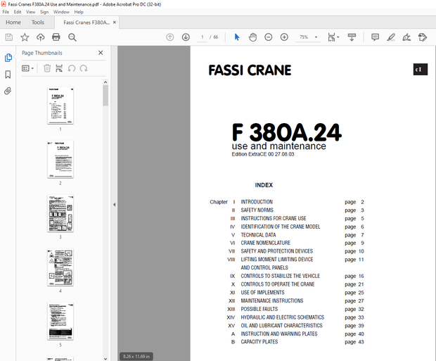 Fassi Crane F210A.24 Use and Maintenance Manual – PDF DOWNLOAD