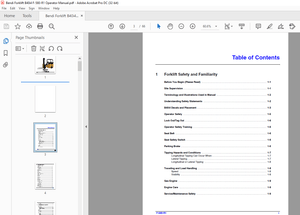 Bendi Landoll Forklift B40i4 Operator’s Manual F-580-R1  – PDF DOWNLOAD