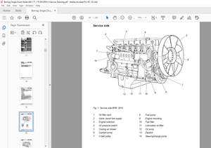 Bomag BW 177 179 DH PDH-4 Single Drum Roller Service Training Manual 00809992 – PDF DOWNLOAD