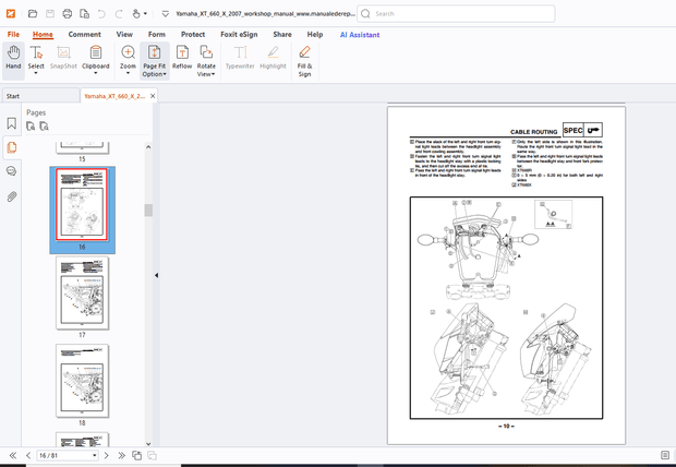 Yamaha XT660R(W) XT660X(W)Supplement Service Manual - PDF DOWNLOAD
