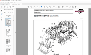 Cat Bucyrus RH 400 Hydraulic Excavator OPERATING INSTRUCTIONS MANUAL BI651513 – PDF DOWNLOAD
