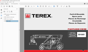 Terex Fantuzzi Reggiane CS 45 KM Operator &amp; Parts manual + Electrical &amp; Hydraulic Diagrams Manual - 