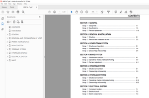 Hyundai Forklift HBR14-7 Service Manual – PDF DOWNLOAD