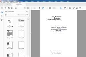 John Deere 35D &amp; 50D Excavator Operation &amp; Tests Technical Manual PDF DOWNLOAD