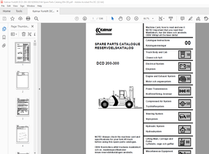 Kalmar DCD 200-300 Spare Parts Catalogue Manual 920936.0144 – PDF DOWNLOAD