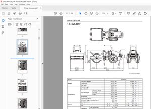 Sakai Soil SV540 Vibrating Roller Shop Manual - PDF