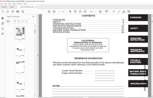 Bobcat 742B Loader Operation &amp; Maintenance Manual SN 509418000 &amp; Above - PDF DOWNLOAD