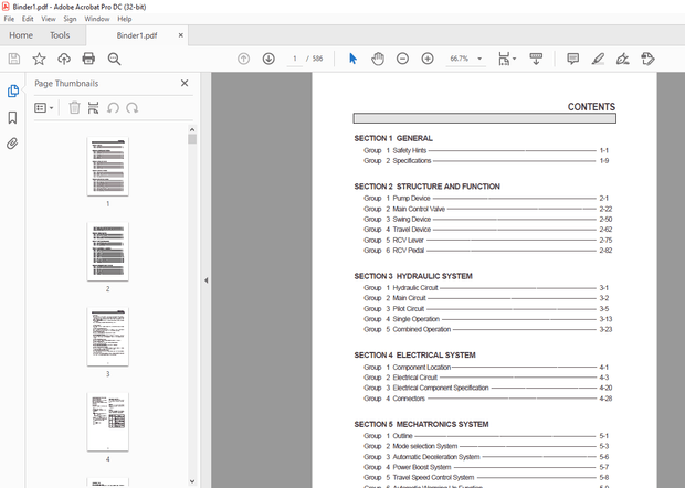 Hyundai R360LC-7 Crawler Excavator Service Manual 2023 – PDF 