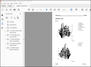 KOMATSU 155-4 SERIES DIESEL ENGINE SERVICE REPAIR MANUAL (SEBE6120A05) KOMATSU 155-4 – PDF DOWNLOAD