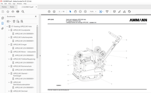 Ammann APR 22/40 Hatz 1B20 Spare Parts Manual SN 00000001 PDF