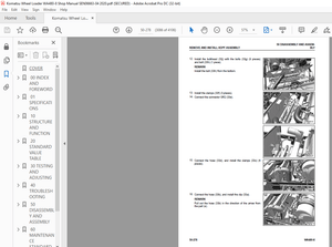 Komatsu WA480-8 Wheel Loader Shop Manual SEN06663-04 – PDF DOWNLOAD
