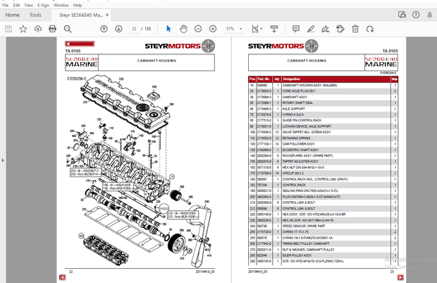 Steyr SE266E40 Marine Engines Parts Manual _682320001 – PDF DOWNLOAD