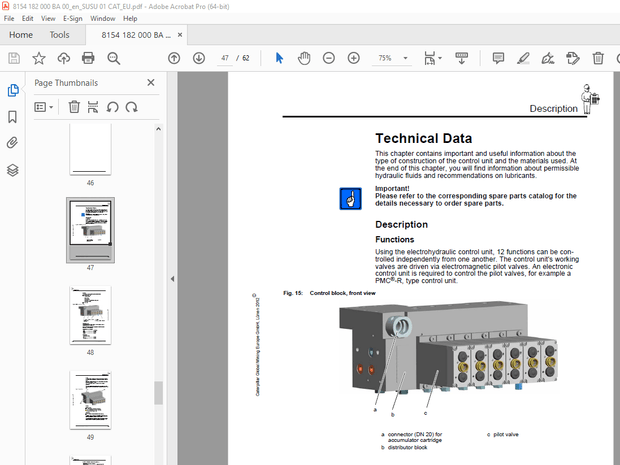 Cat Electrohydraulic control unit, 12 functions Operating Manual - PDF DOWNLOAD
