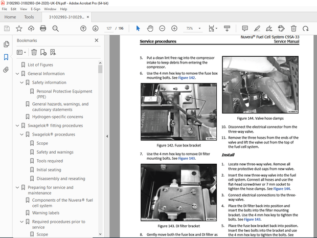 Nuvera® Fuel Cell System C95A-33 Service Manual – PDF DOWNLOAD