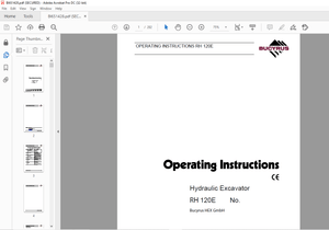 Cat Hydraulic Excavator 120E Operating Instructions Manual BI651428 - PDF DOWNLOAD