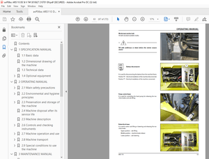 Ammann ARS 110 Single Drum Roller Operating Manual 3010627 PDF