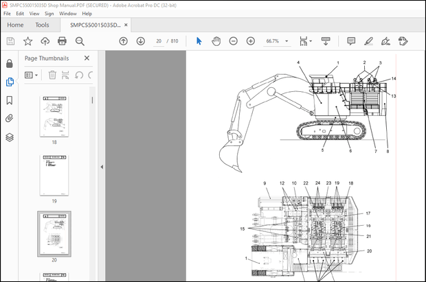Komatsu HYDRAULIC MINING SHOVEL PC5500-6 Operation &amp; Maintenance Manual(SMPC550015035) PDF DOWNLOAD