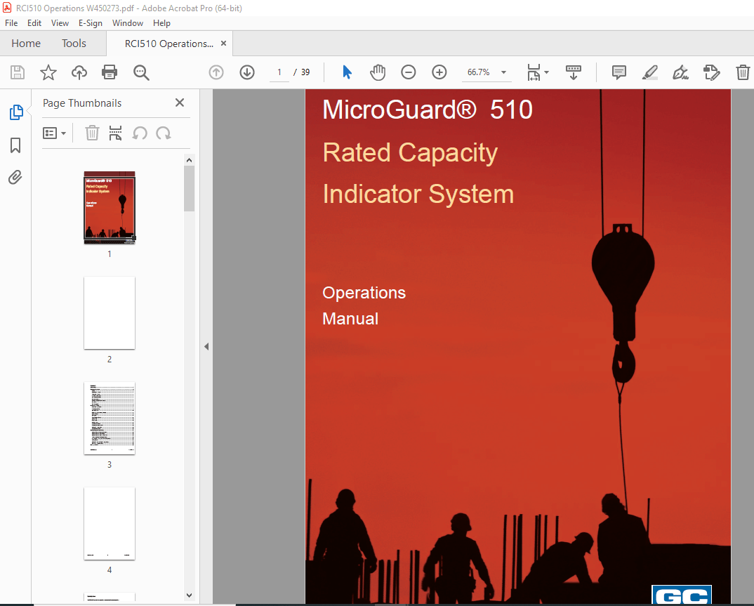 MicroGuard 510 Indicator System Operation Manual – PDF DOWNLOAD