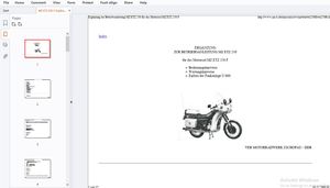 MZ ETZ 250 F Ergänzung zur Betriebsanleitung - PDF DOWNLOAD