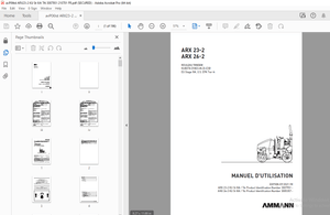 AMMANN ARX 23-2 ARX 26-2 ROULEAU TANDEM MANUEL D&#x27;UTILISATION - PDF
