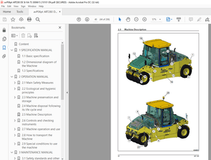 AMMANN ART 280 PNEU TYRED ROLLER OPERATING MANUAL 3006615 PDF