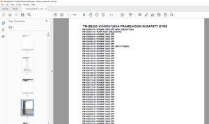 Tadano Crane TM-ZE260 41008507283A FRAME/HOOK-IN,SAFETY EYES Parts Manual  - PDF DOWNLOAD