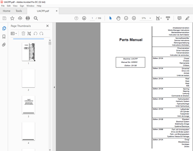 Atlet UACPP Parts Manual – PDF DOWNLOAD