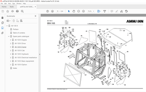 Ammann AV 130 X Tandem Roller Parts Manual 4022006 PDF