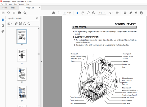 Hyundai R250LC-7A Hydraulic Excavator Operator’s Manual – PDF DOWNLOAD