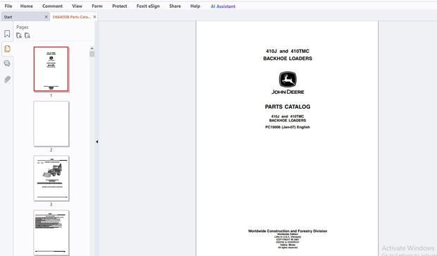 John Deere 245GLC Excavator Repair Technical Manual TM12663 - PDF DOWNLOAD
