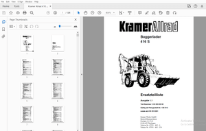 Kramer Allrad 416 S Baggerlader Ersatzteilliste_416 55 0001 – PDF