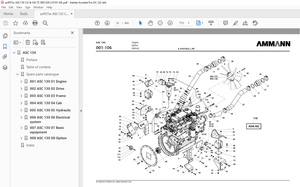 Ammann ASC 130 Single Drum Roller Parts Manual 3001329 PDF
