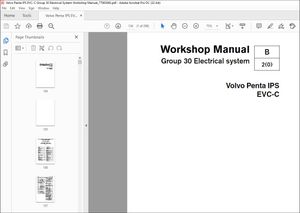 Volvo Penta IPS EVC-C Group 30 Electrical System Workshop Manual_77983060 – PDF DOWNLOAD