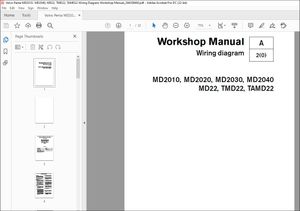 Volvo Penta MD2010, MD2020, MD2030, MD2040 &amp; MD22, TMD22, TAMD22 Wiring Diagram Workshop Manual PDF