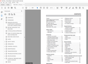 Hyundai HX210A L, HX210A NL Crawler Excavator Operator’s Manual 2023 – PDF DOWNLOAD
