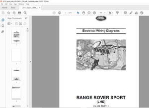 2014 Land Rover L494 RANGE ROVER SPORT (LHD) Electrical Wiring Diagrams Manual – PDF DOWNLOAD