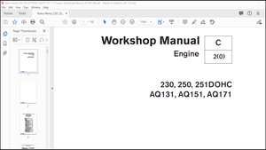 Volvo Penta 230 250 251DOHC AQ131 151 171 Engine Workshop Manual_427065166 PDF
