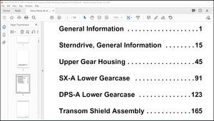Volvo Penta SX-A, DPS-A Sterndrive &amp; Transom Shield Workshop Manual (419153498) – PDF DOWNLOAD
